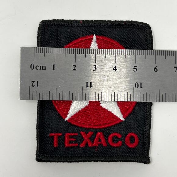 Vintage 80s Texaco Oil Patch Black Fuel Gas Station Cars Auto Logo Advertising - Picture 3 of 4